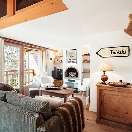 Les Cimes D'eden - Cozy Duplex In Apartment Megève